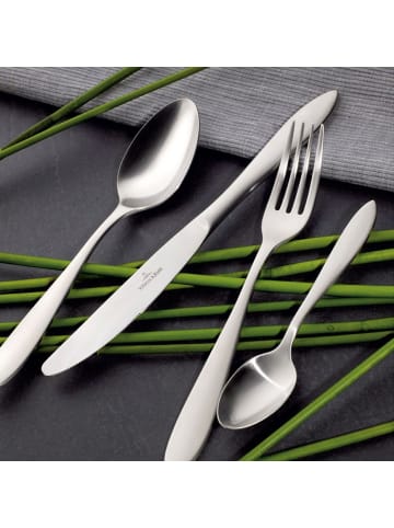 Villeroy & Boch 30er Set Tafelbesteck gebürstet Arthur grau in grau