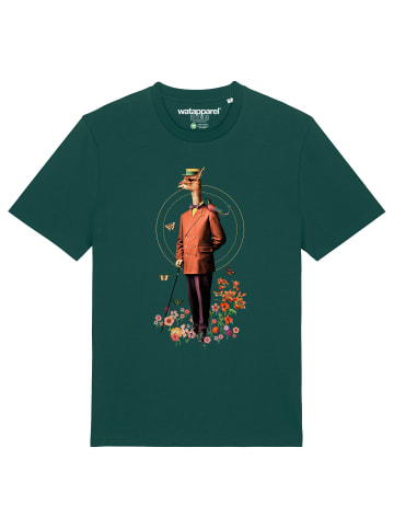 wat? Apparel T-Shirt Fancy Llama in Dunkelgrün
