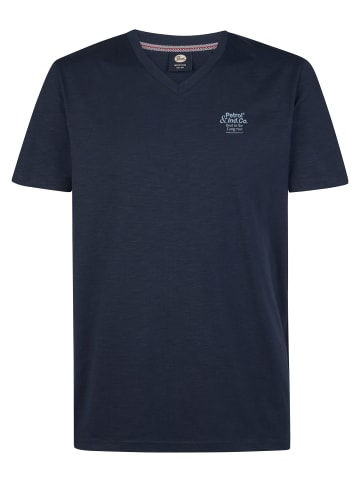 Petrol Industries T-Shirt mit V-Ausschnitt Brisa in Blau