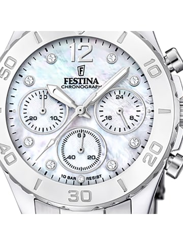 Festina Analog-Armbanduhr Festina Boyfriend silber mittel (ca. 39mm)