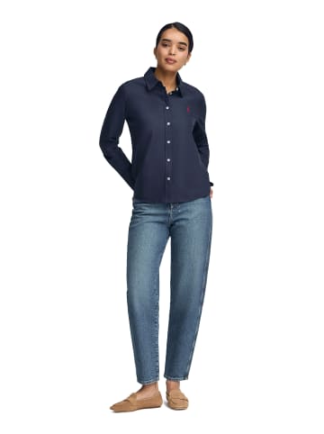 Polo Club Langarmshirt in Navy Blau