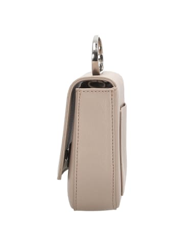 Seidenfelt SFM227 Crossbag - Umhängetasche 16 cm (black/silver) in powder taupe/silver
