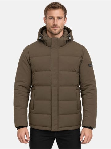 Winterjacke "A822" - mit Kapuze - in Khaki