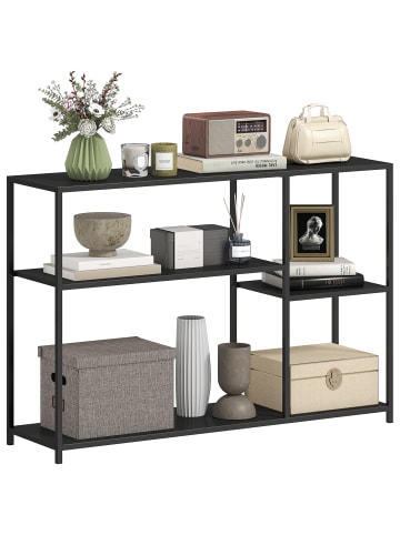 HOMCOM Konsolentisch-110L x 30B x 75H cm-Schwarz
