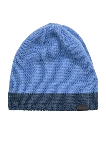 elkline Beanie Hat Up in blue - denim