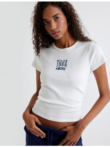 KOTON T-shirt in Weiß