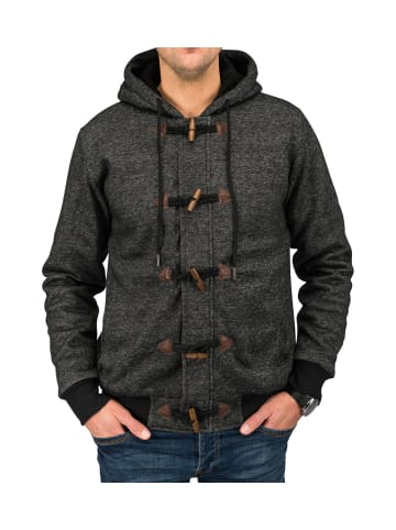 Arizona-Shopping Übergangsjacke Meliert Zip Hoodie Cardigan Jacke in Dunkelgrau