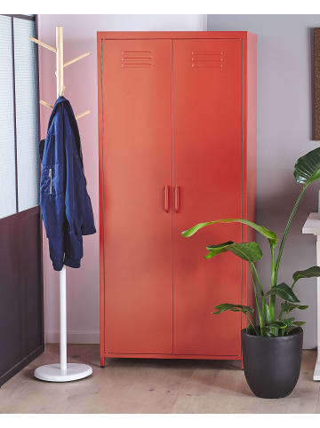 Beliani Kleiderschrank VARNA in Rot - (W) 76 x (H) 171 x (L) 50 cm
