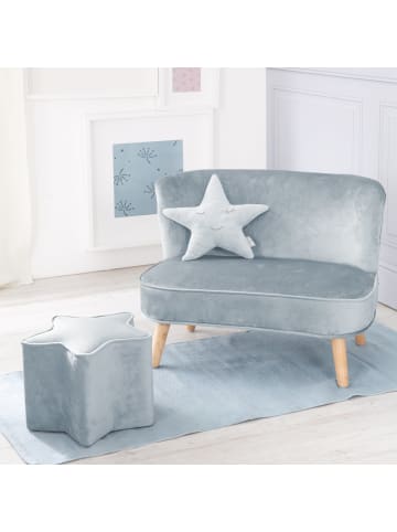 roba Lil Sofa' Bundle: Sofa, Sternhocker & Kissen Hellblau/Sky