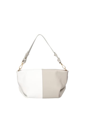 ROBERTA ROSSI Schultertasche in GRAY AND WHITE