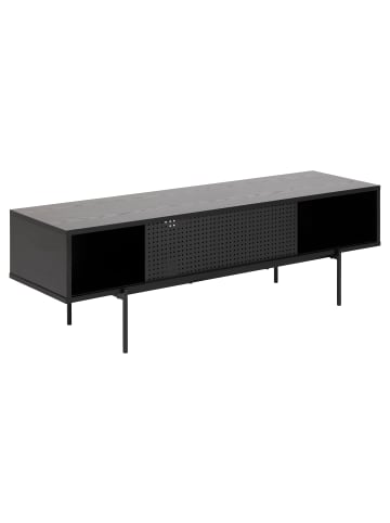 ebuy24 TV Tisch Angus Schwarz 140 x 40 cm