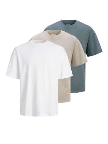 Jack & Jones 3er-Pack T-shirt in Moonbeam