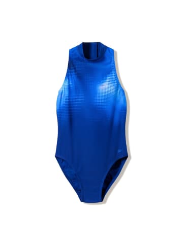 Speedo Print Hydrasuit einteiler mit Reißverschluss in Blau