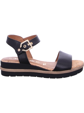 Tamaris Keilsandalette in schwarz