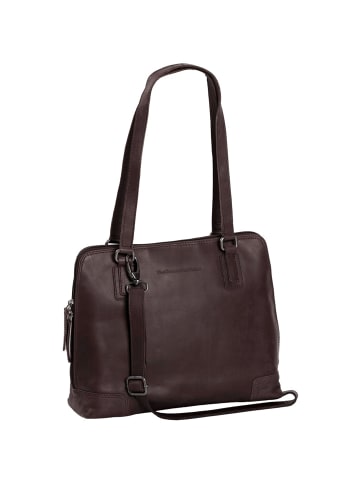 The Chesterfield Brand Wax Pull Up Schultertasche Leder 30 cm Laptopfach in braun