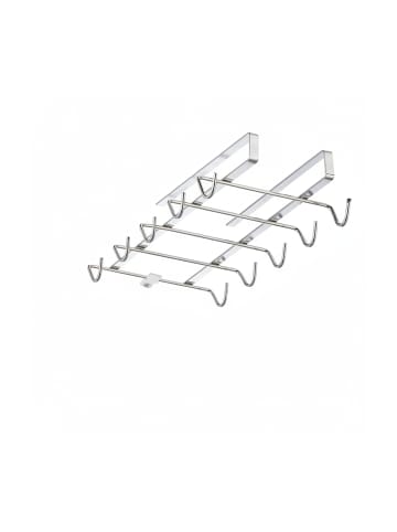 relaxdays 10x Tassenhalter 10 Tassen in Silber