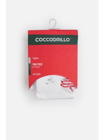 Coccodrillo Xmas-Strumpfhose in weiß