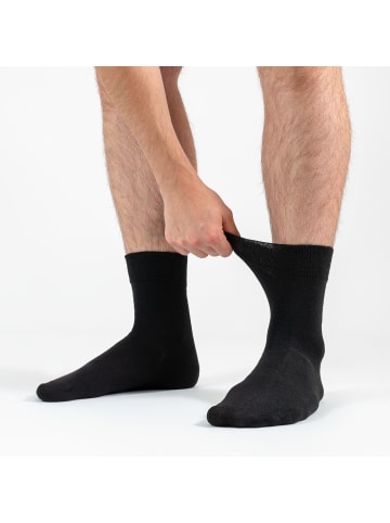 Occulto 6er Pack Diabetikersocken ohne Naht ohne Gummibund Oliver in Schwarz