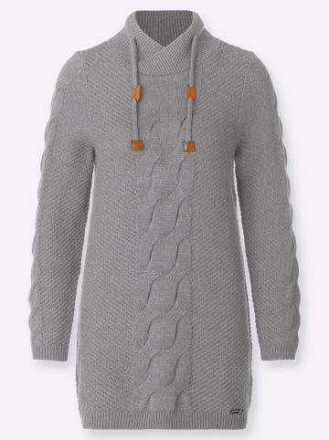 WITT WEIDEN Pullover in steingrau-meliert