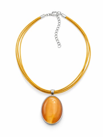 collezione alessandro Kurze Kette " Stone " in orange