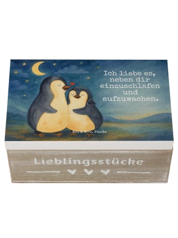Mr. & Mrs. Panda Erinnerungskiste Pinguine Einschlafen Design mi... in Weiß