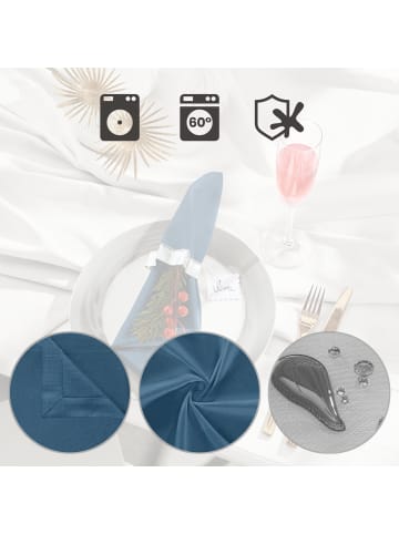 Erwin Müller Serviette 2er-Pack Madrid in jeansblau