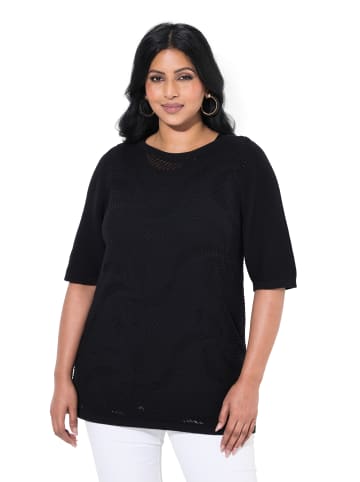 Ulla Popken Pullover in schwarz