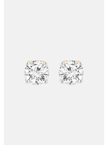 Ethische Diamanten Ohrringe aus 375 Gelbgold mit Lab Grown Diamant