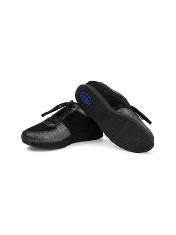 VITAFORM Echt Leder & Textil Sneaker in schwarz