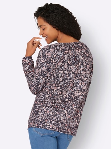 WITT WEIDEN Tunikabluse in marine-rosenholz-bedruckt