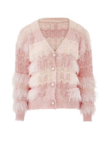 Swirly Damen Strickjacke in Rosa