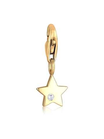 Nenalina Charm 925 Sterling Silber Astro, Stern, Sterne in Gold