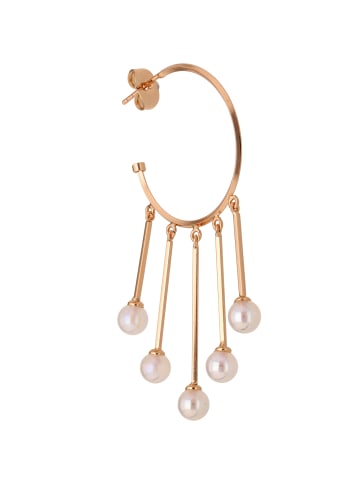 grassland Women Earrings in Rose Gold White