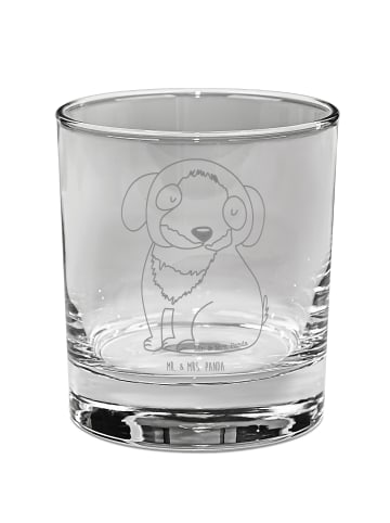 Mr. & Mrs. Panda Gin Glas Hund Entspannen ohne Spruch in Transparent