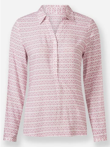 WITT WEIDEN Langarm-Bluse in mauve-ecru-bedruckt