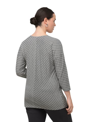 Ulla Popken Longsleeve in felsgrau