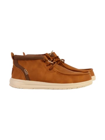 Hey Dude Wally Mid Gripr Classic – Hoher Schnür-Mokassin im Classic-Stil Braun