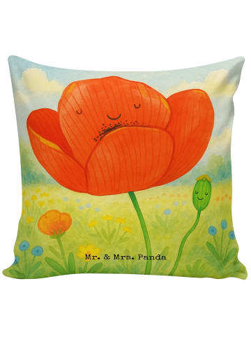 Mr. & Mrs. Panda kuschelkissen 40x40 Blume Mohnblume Design ohne... in Weiß