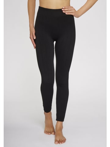LAVANA basic Strickstrumpfleggings in 1x schwarz