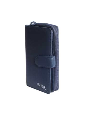 VARGU Echtleder Geldbörse SABA 1-A mono in navy