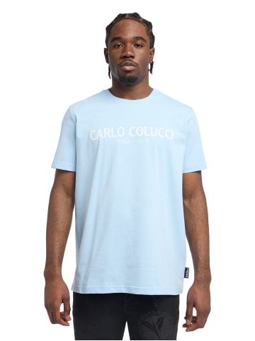 Carlo Colucci T-Shirt di Comun in Blau