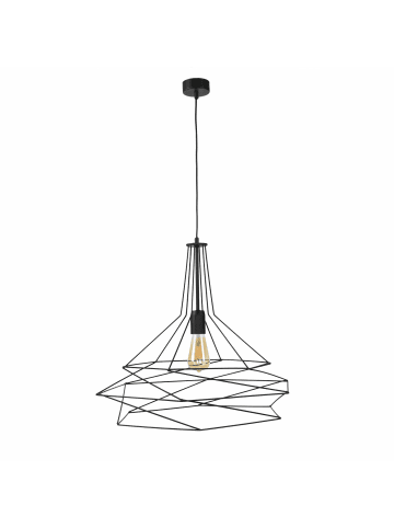Licht-Erlebnisse Pendelleuchte (B)56 x (L)56 x (T)90 cm in Schwarz