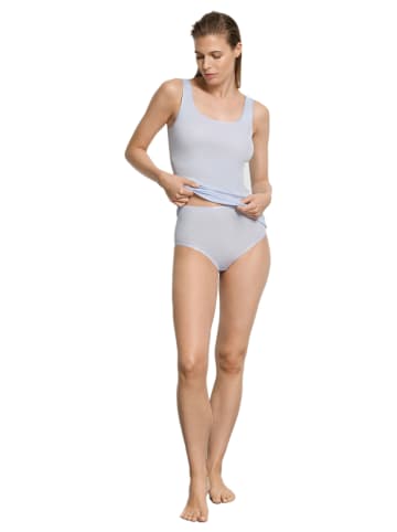 Hanro Maxi Slip Cotton Seamless in Blue dove