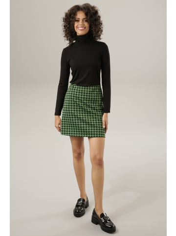 Aniston CASUAL Rollkragenshirt in schwarz