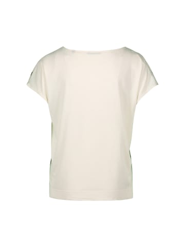 Zero  Satinshirt mit Print in Patch KhakiCream
