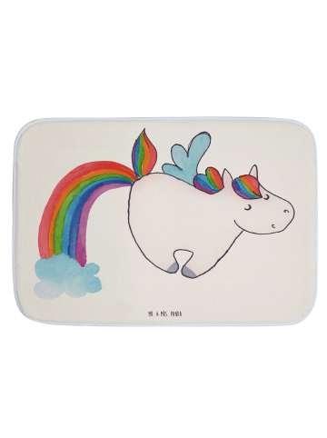 Mr. & Mrs. Panda Badematte Einhorn Fliegendes Pferd ohne Spruch in Weiß