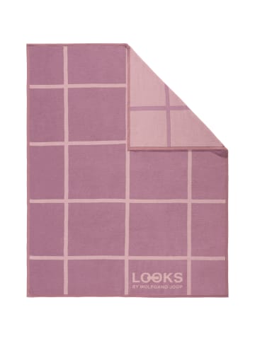 LOOKS by Wolfgang Joop Jacquard, Baumwollmischung Wohndecke in rosé