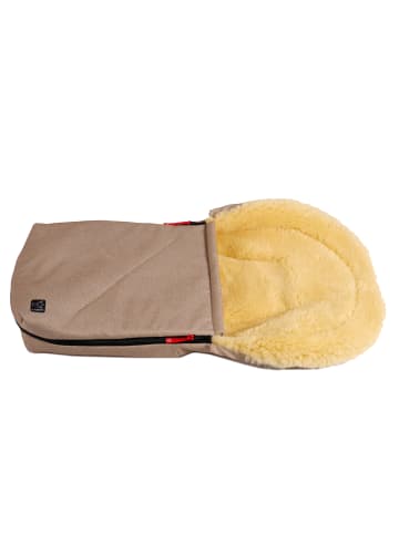 Kaiser Naturfellprodukte Lammfell-Babyschalenfußsack Emma sand melange
