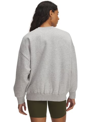 Under Armour Fleecejacke/Fleecepullover "Rival Os Varsity Crew Fleece" in Grau