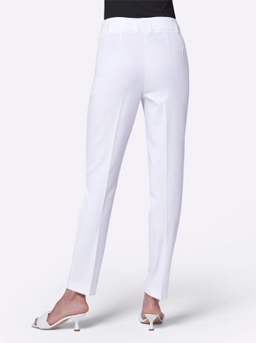 creation L Bügelfaltenhose in weiß